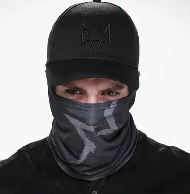 

Halloween Watch Dogs Face Mask Cap Aiden Pearce Costume Hat Cosplay Baseball Caps
