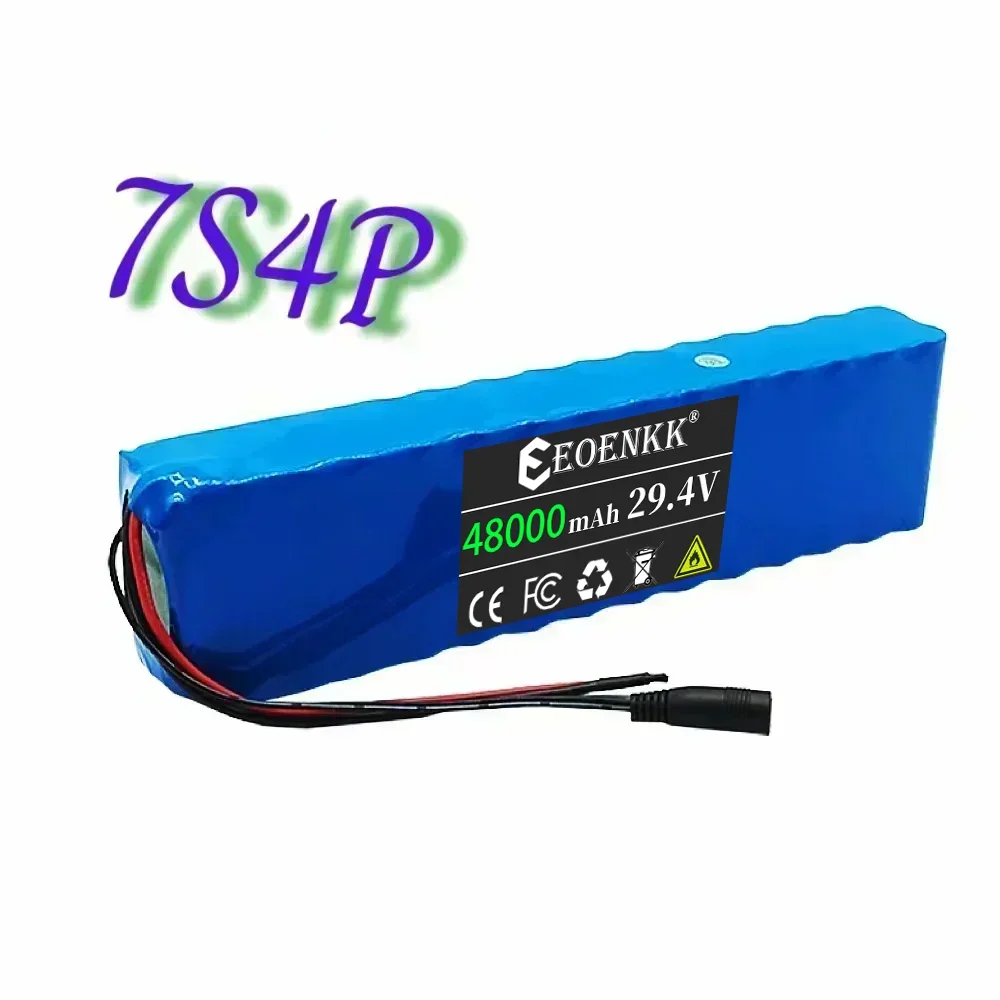 7S4P 24V 48000mAh 29.4V Electric Scooter Battery Lithium Electric Scooter 500W Electric Scooter Battery 29.4V 7S4P Battery