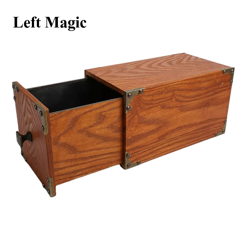 Wooden Drawer Box (28cm*15cm*15cm) Magic Tricks Production Box Appear Vanish Magia Magician Stage Illusions Gimmick Mental Props