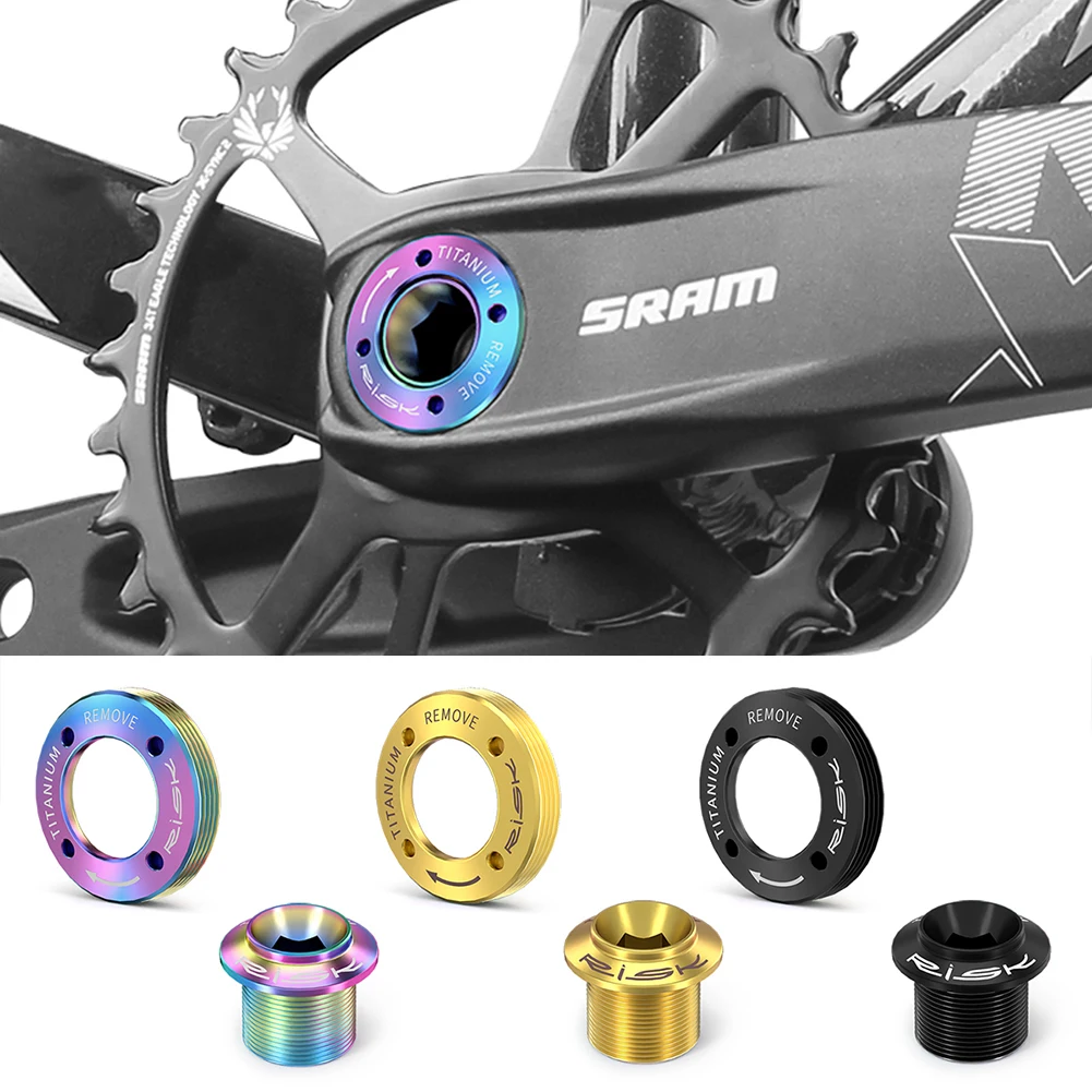 

Titanium Alloy Crank Bolt Locking Screw with Bike Crank Arm Cap Crank Arm Bolt Fixing Crank Screw for SRAM NX-GX-XX1-EAGLE