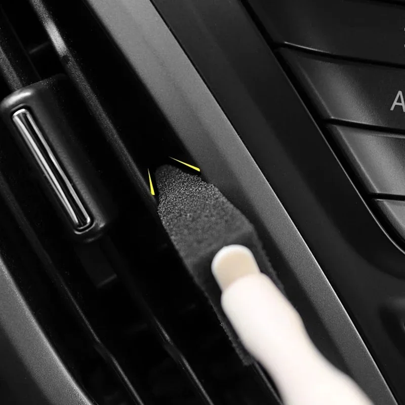 Car Air Conditioner Vent Cleaner Cleaning Brush Detailing Scrub Brush Outlet Wash Duster Dust Removal Auto Interior Clean Tool