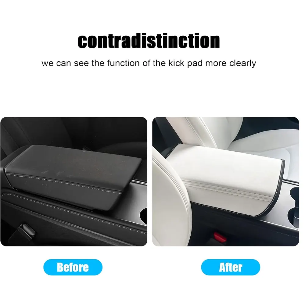 Armrest Box Cover for Tesla Model 3 Model Y 2017-2022 2023 2024 Central Control Armrest Decoration Interior Car Accessories