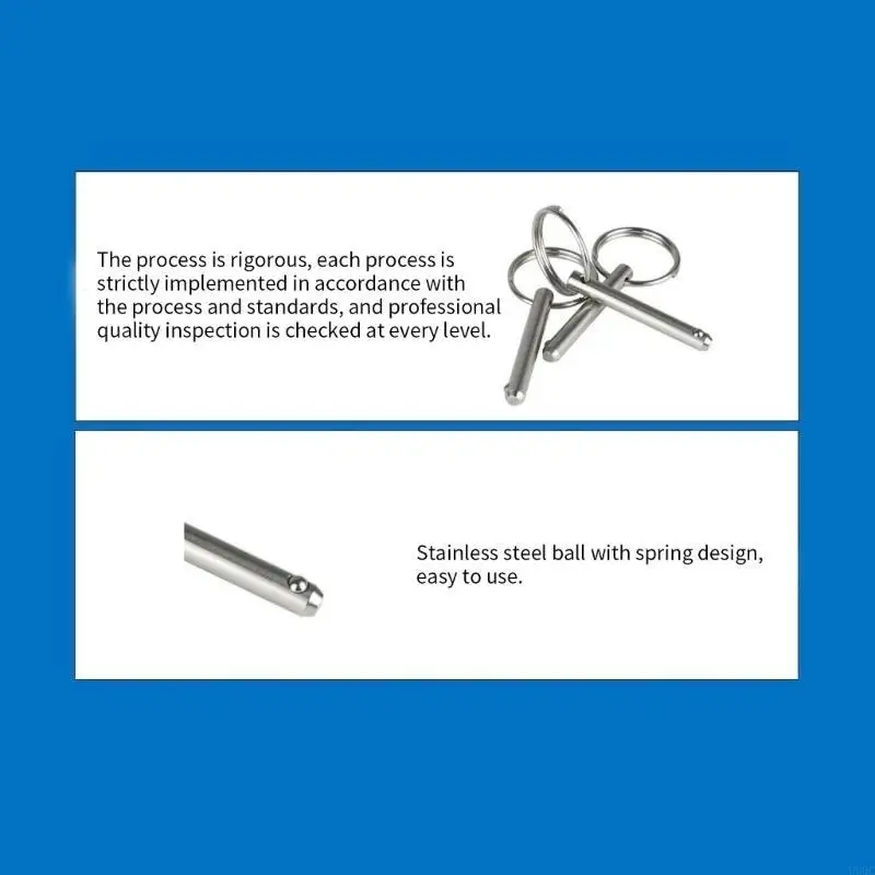 Stainless Quick Release Ball Pin for Boat Bimini Top Deck Hinge Marine Hardware New