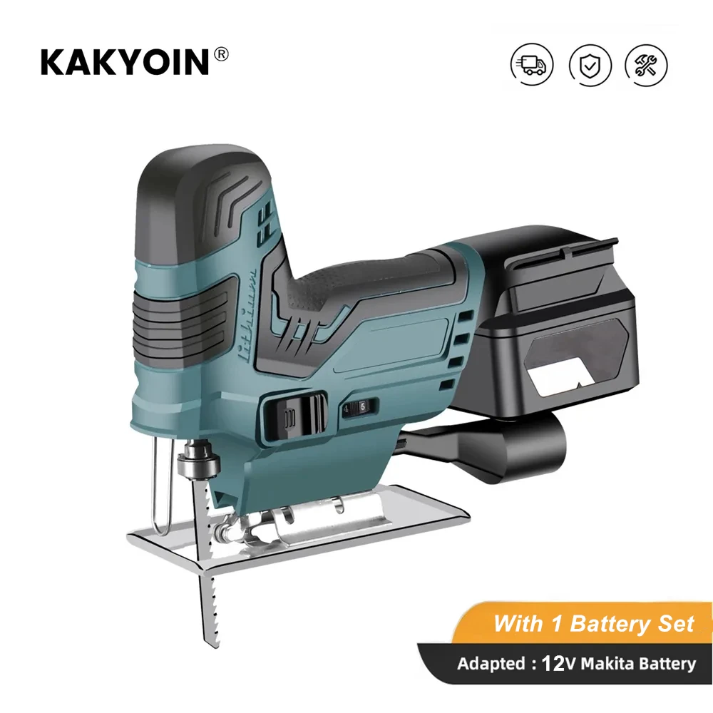 KAKYOIN 55mm Electric  Jigsaw Electric Saw Jig Saw Blade Adjustable Speed Scroll Saw Woodworking Iron Pipe Cutting Power Tool