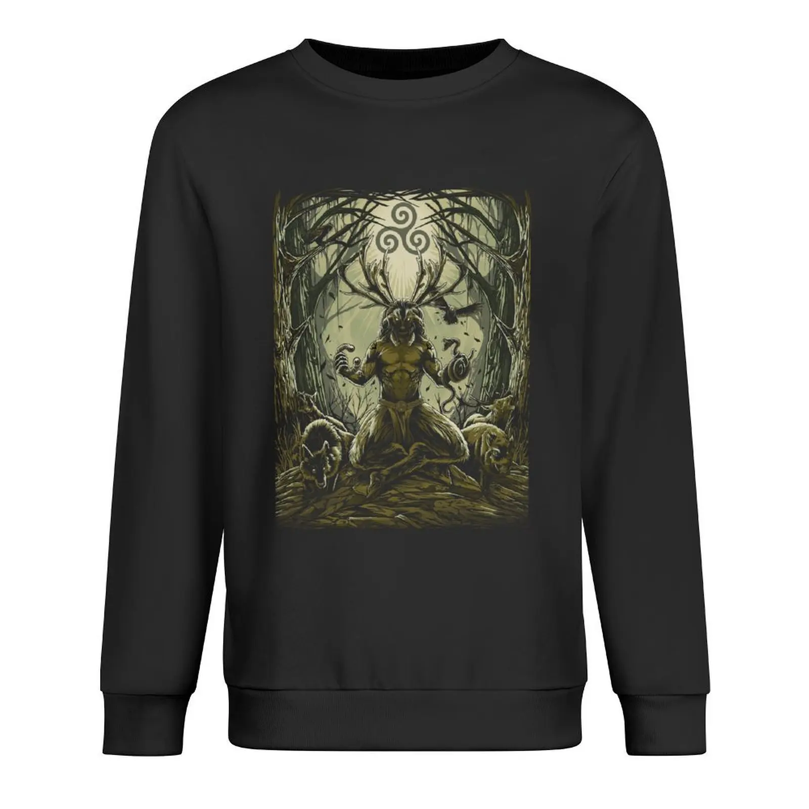 Cernunnos باقان سلتيك الأساطير الأيرلندية الله البلوز الرجال ارتداء ملابس رجالي الرجال قميص العرق الملابس للرجال بلوزات الرجال