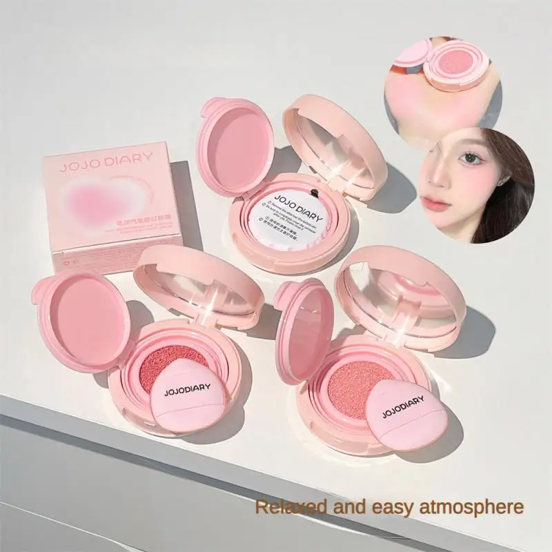 Single Color Blush Bring Your Own Small Powder Puff Cushion Blush Natural Makeup Face Makeup Matte Blush Highlight Brightening