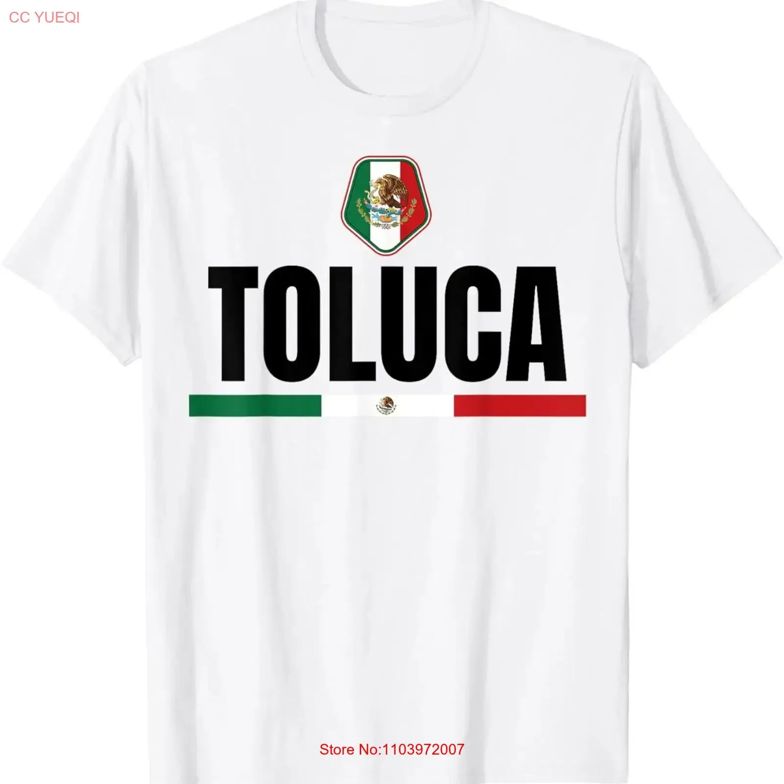 Camiseta con estampado gráfico unisex de la bandera de Toluca, México, para esposa mexicana orgullosa, estilo vintage, lavada, transpirable, a la moda, versátil y elegante.