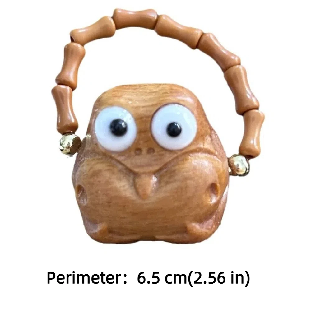 أنيقة قابل للتعديل مضحك خاتم لطيف شبح خشب الصندل خاتم الإكسسوارات سحر الخشب مطرز خواتم الهدايا