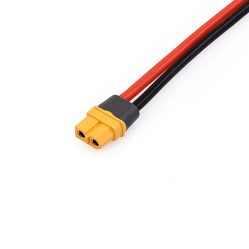 Amass XT60H หญิงชายปลั๊ก 12AWG/10AWG ซิลิโคนยืดหยุ่นสายไฟ 10/20/30/40/50 ซม.แบตเตอรี่ Accesspries DIY