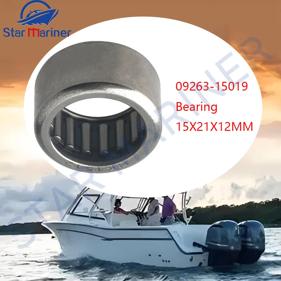 

09263-15019 Подшипник для подвесного мотора Suzuki 2T DT5-DT15 4T DF9.9 DF15 Морские аксессуары Размер 15X21X12 Лодочный двигатель послепродажного обслуживания