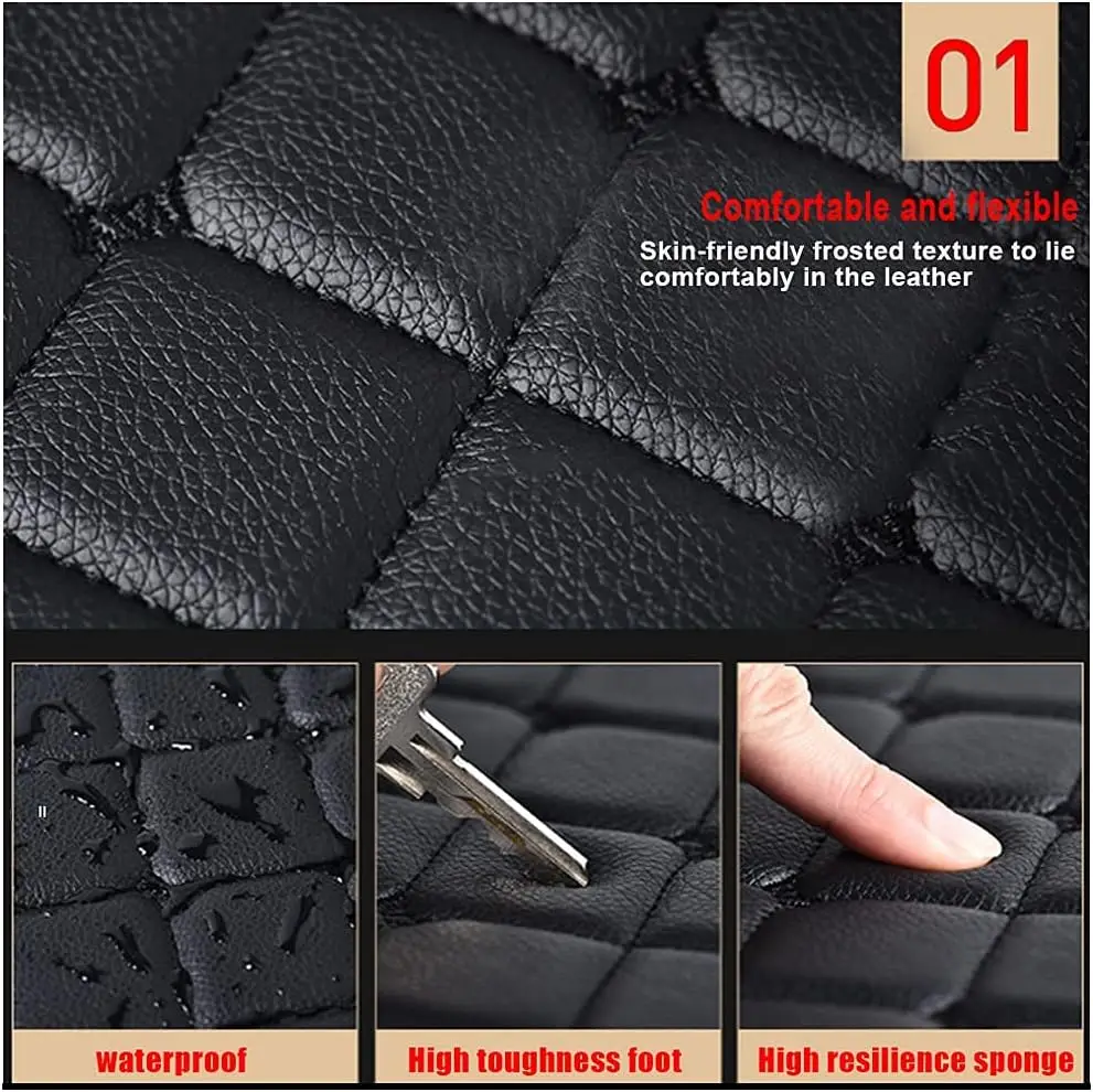 الحصير سيارة مخصصة لتويوتا BZ4X BZ3 السيارات السجاد بو الجلود مقاوم للماء Coche ملحقاتها بطانات الأرضية