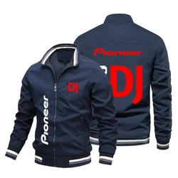Four season hot selling music festival baseball jacket pioneer DJ print logo jacket men's and women's oversized pilot jacket
