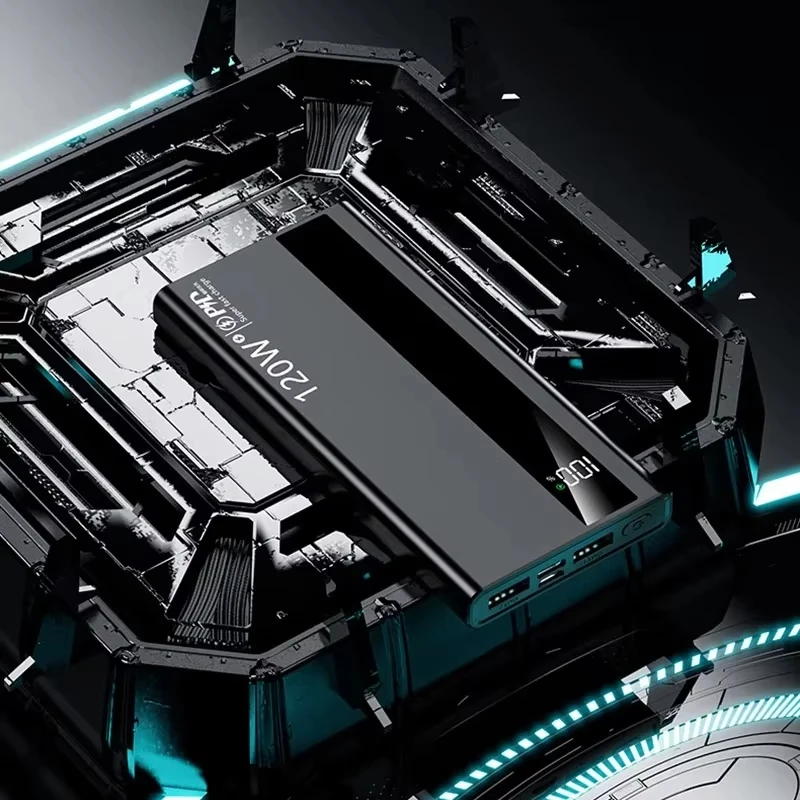 باور بانك Xiaomi 500000mAh عالي السعة 120 وات شحن سريع للغاية شاحن بطارية محمول لهاتف آيفون وسامسونج وهواوي