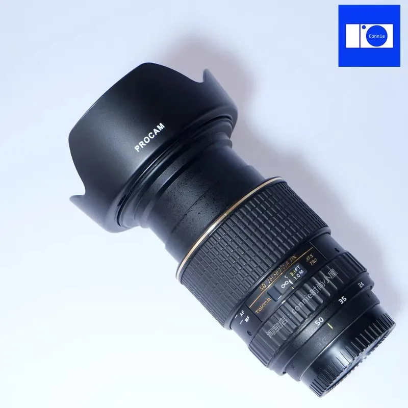 Compatibel met Tokina 16-50 mm zonnekapbevestiging 16,5-135 mm omgekeerde bajonetlens BH777 Pentax 16-50 mm F2.8