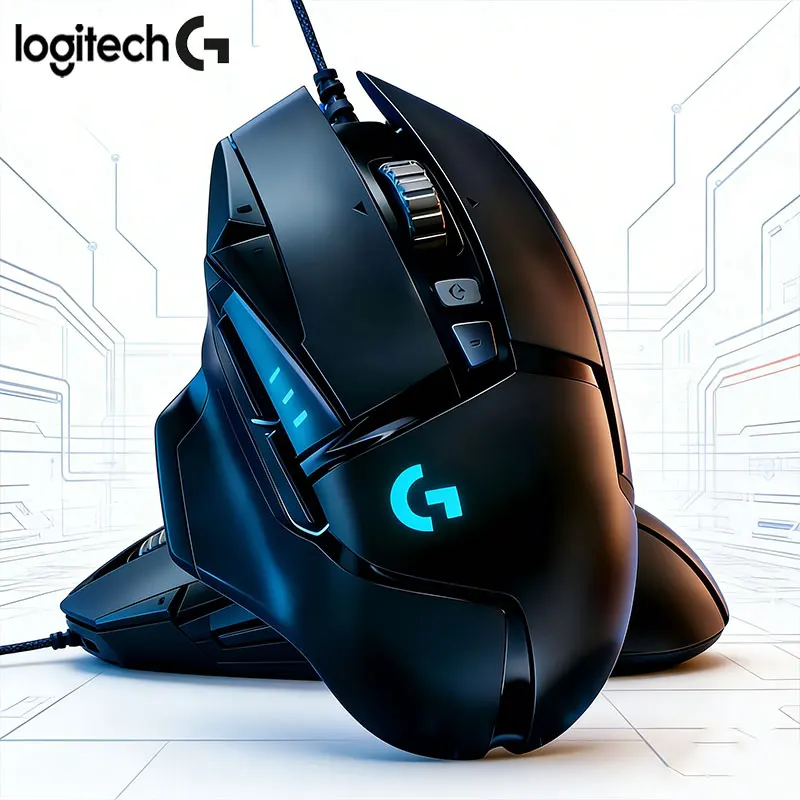 

Оригинальная проводная мышь Logitech G502 HERO, оснащенная 11 программируемыми кнопками, частотой отклика 1000 Гц (1 мс) и 5 грузиками для регулировки веса.