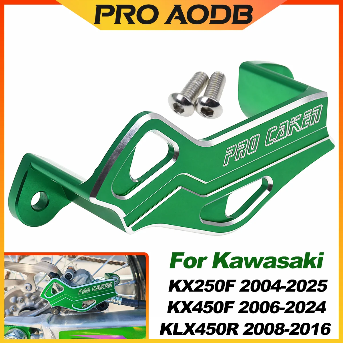 Motorrad Hinten Bremssattel Bremsscheibe Schutz Schutz Abdeckung Für Kawasaki KX250F 2004-2025 KX450F 2006-2024 KLX450R 2008-2016
