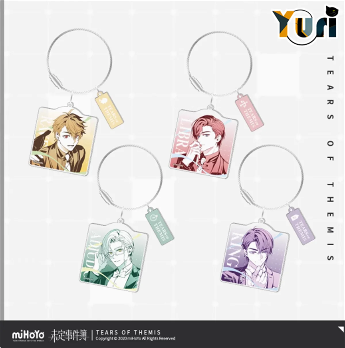 Tears of Themis Luke Xia Yan Artem Zuo Ran Vyn Mo Yi Marius Lu Jinghe Official Acrylic Keychain Bag Accessories Cosplay Gift