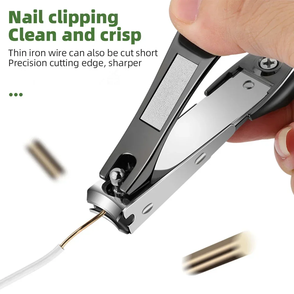 Tagliaunghie antispruzzo tagliaunghie in acciaio inossidabile tagliaunghie per unghie tagliaunghie Manicure strumenti per la cura personale