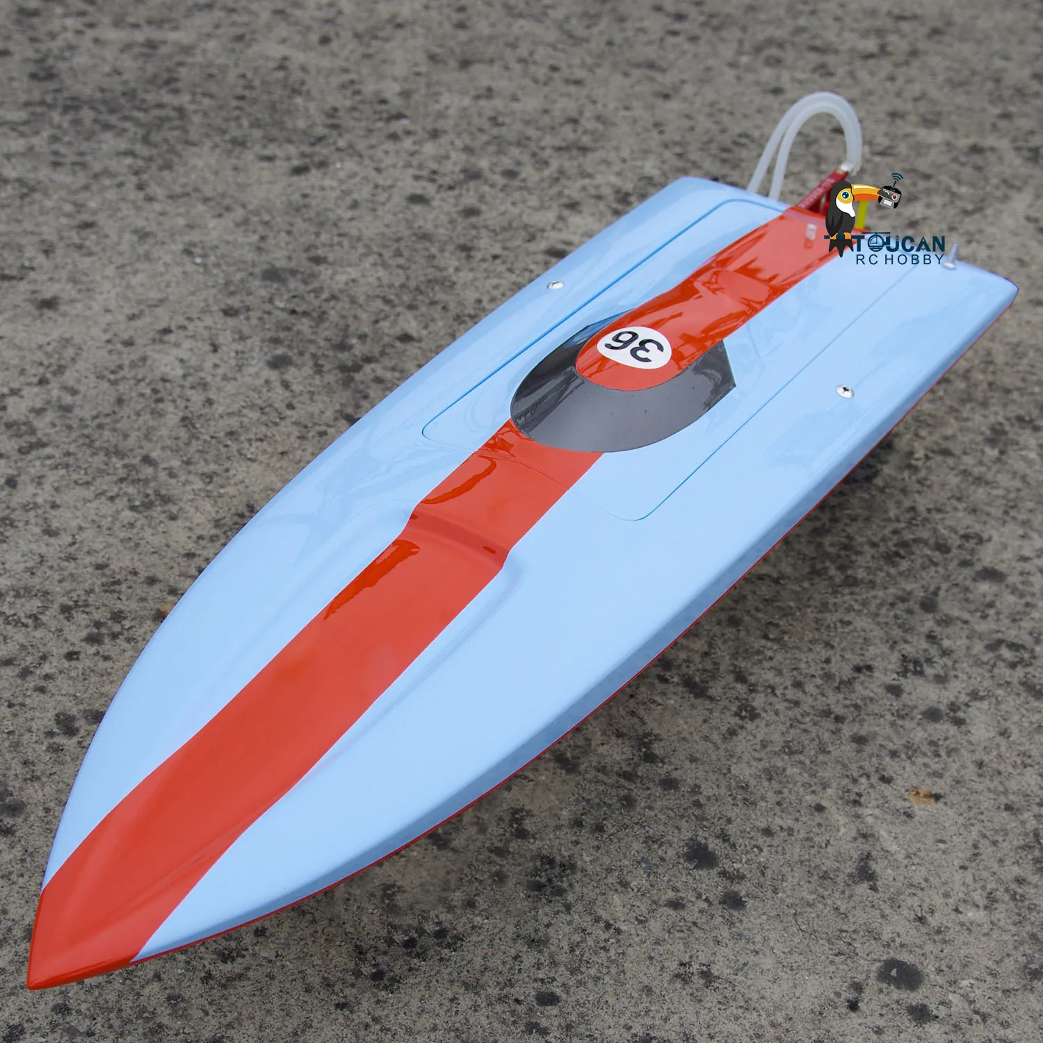 DTRC High-Speed 75KM/H RC Racing Boat E36 Fiberglass Remote Control Ship Models Outdorr Gift TH22656-SMT1