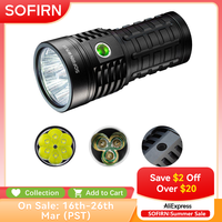 Sofirn Q8 Plus 6*XHP50.2 LED Torch 21700 USB C Rechargeable 16000lm Powerful Flashlight EDC Portable Lantern Lamp BLF Anduril 2