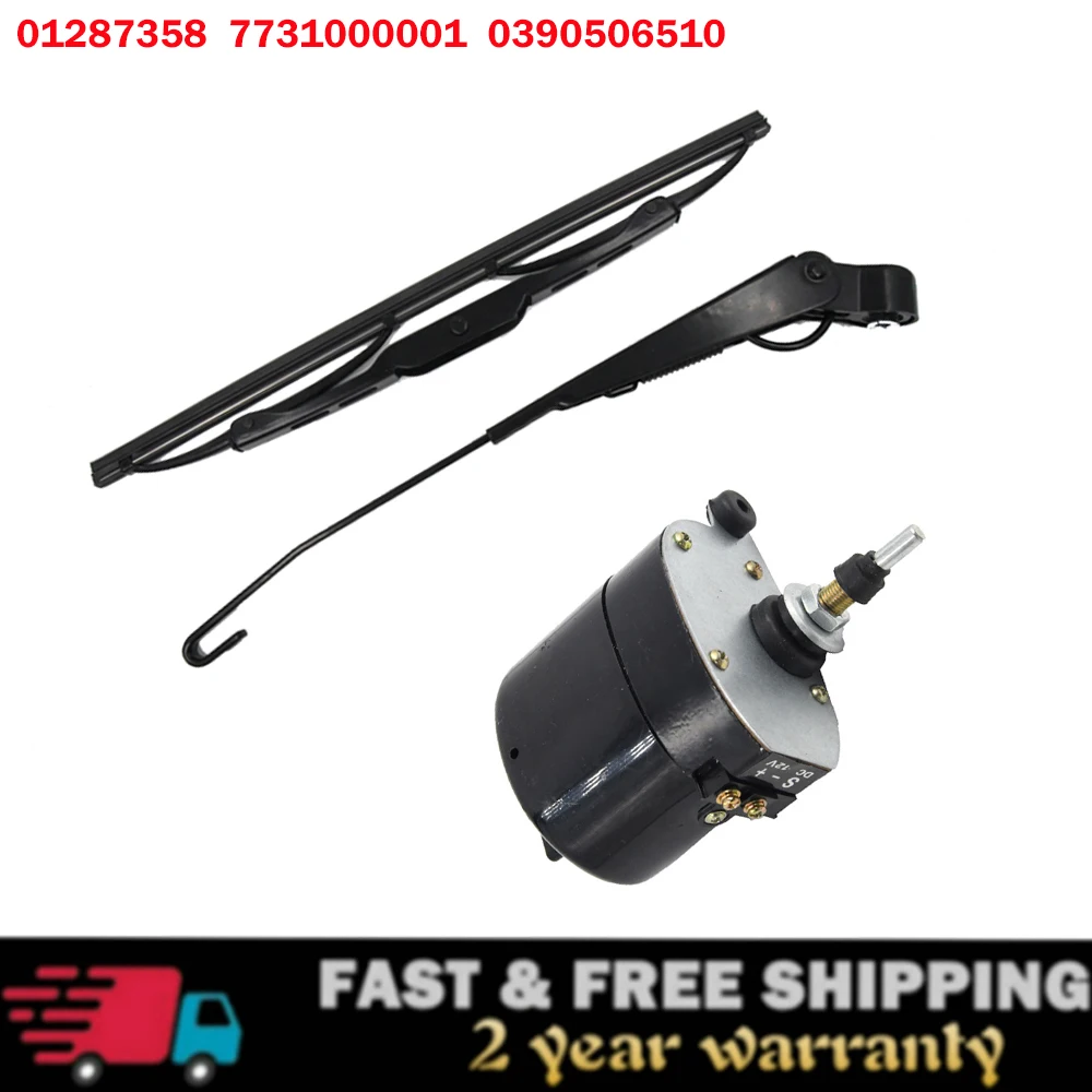 

For Fishing-Boat Caravan For Willis Jeep Tractor 01287358 7731000001 Universal 12V Windscreen Wiper Motor Or Arm With Blade