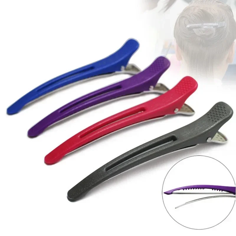 6Pcs Alligator Hair Clips Hairdressing Clamps Claws Section Clips Barber Crocodile Hairpin Salon Styling Tools Hair Accessories