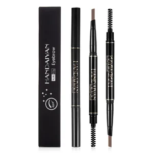 Eyebrow pencil with dark brown spooli brush, premium eye brow longwearing for perfect brows, waterproof 12 Main Sales Eyeshadow of Eyebrow - №10