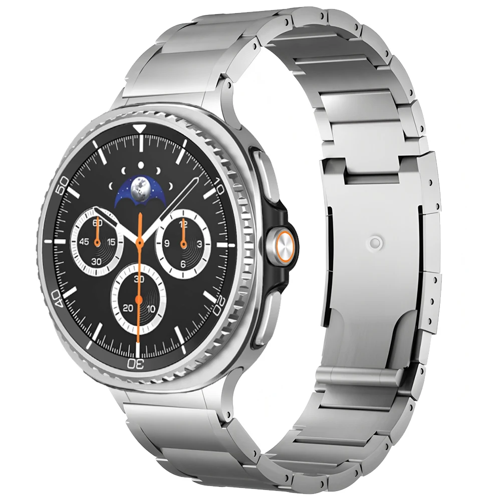 

No Gaps Titanium Band For Samsung Galaxy Watch 8 Classic 46mm/Watch8 44mm 40mm Metal Strap Bracelet Replacement Accessories