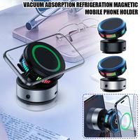Vacuum Adsorption Refrigeration Wireless Charging Magnetic Holder Cup Holder Phone 15w Degree Suction Car 360 Vacuum Rotati C8p8