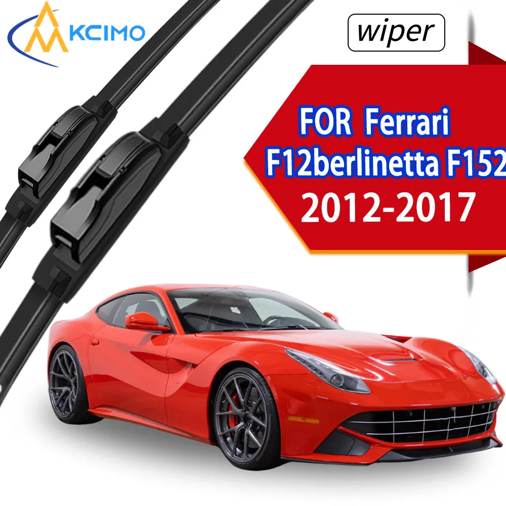 

2Pcs Anti-Aging Rubber Wiper Blades For Ferrari F12berlinetta F152 2012-2017 Front Window Replacement Parts