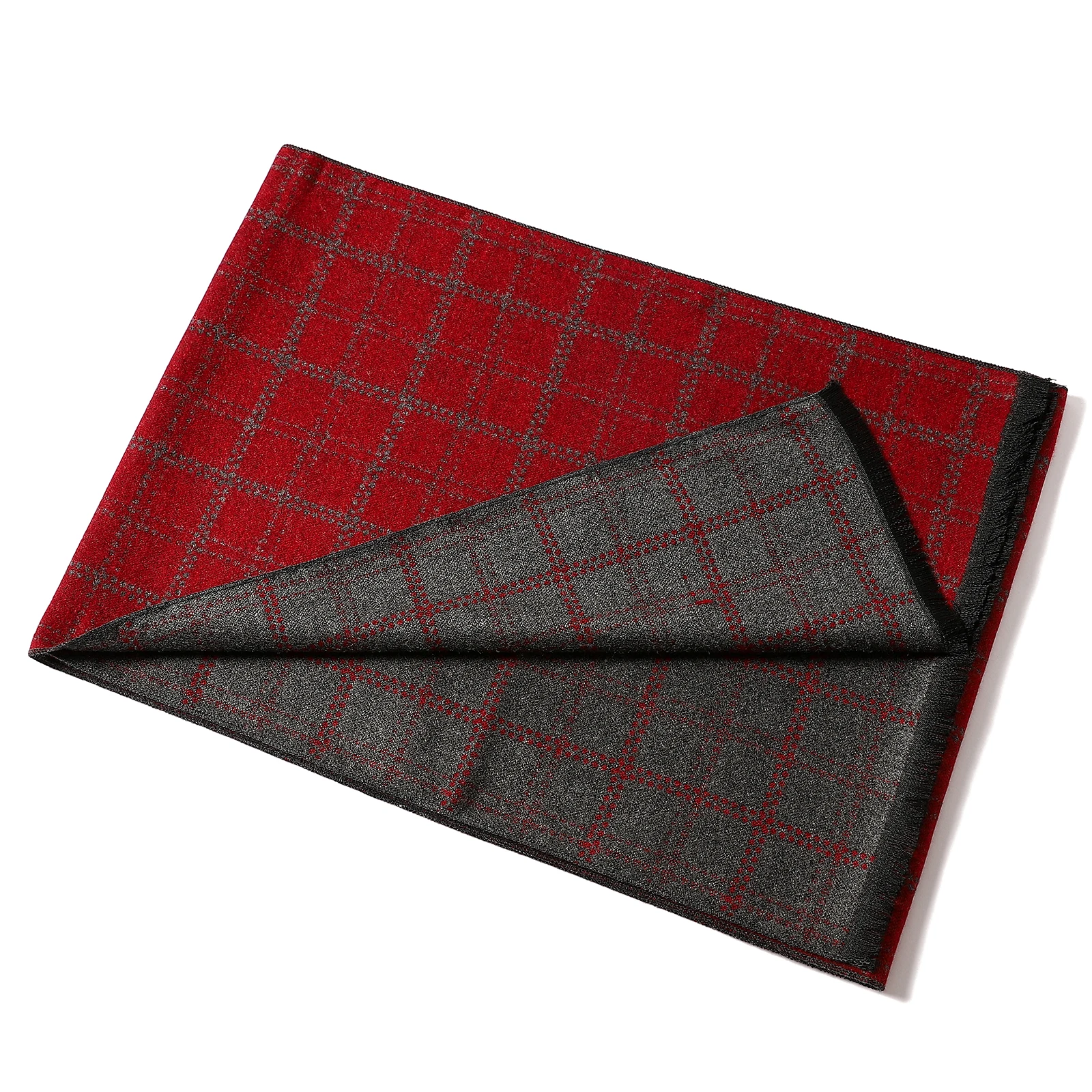

Autumn Fashion Cashmere Long Scarf Men's Business Wraps Shawls 2023 Classic Plaid Men Scarves Winter Pashmina Thick Warm Scarf