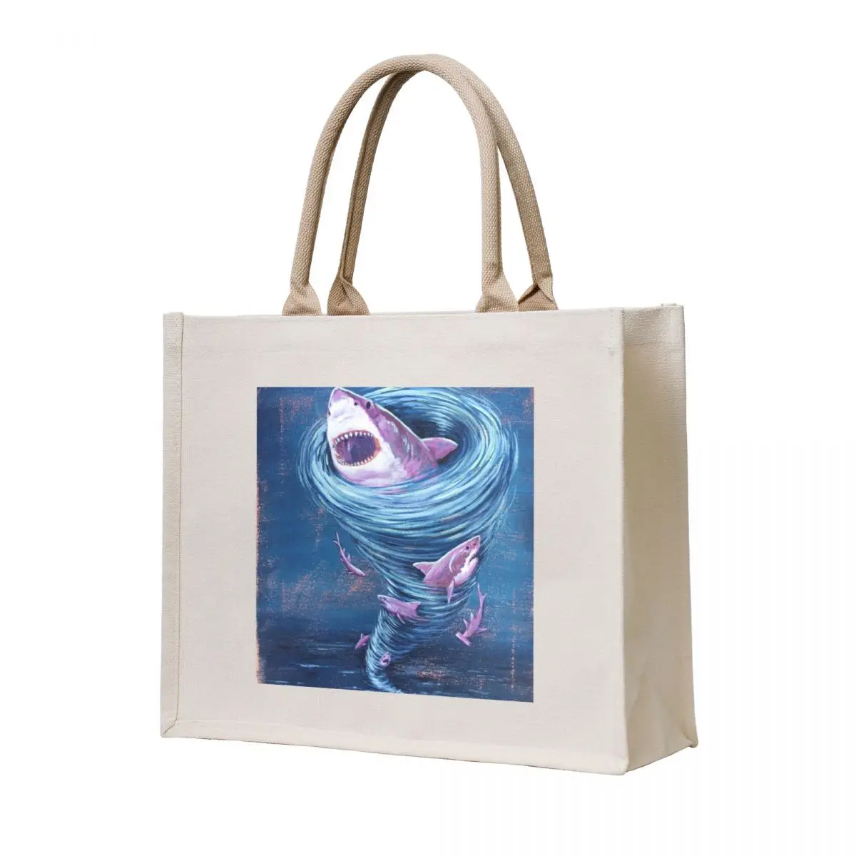 

Sharknado Tote Bag Canvas stote bag Women's bags Cloth bag hand ladies