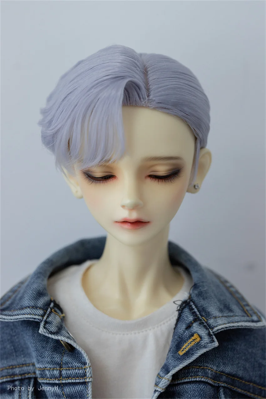 BJD wig 3 points,4 points milk silk forehead hand hook short hair styling hair 1/3 ,1/4 doll accessories