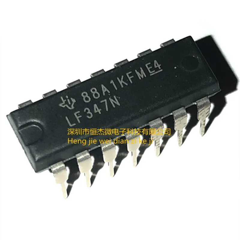 20PCS/Direct insertion LF347N LF347CN DIP-14 imported original broadband JFET input four operational amplifiers