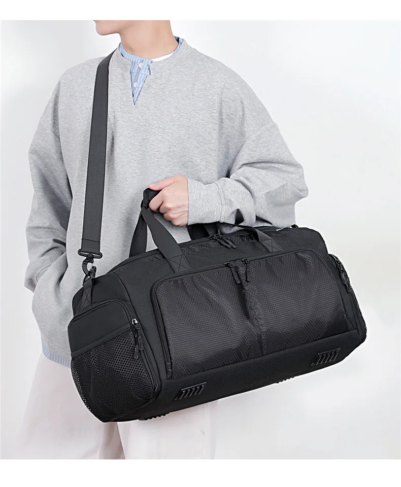 Gym Bag for Men & Women with Shoe & Wet Compartment - Duffle Bag for Travel, Sports, Fitness & Workout