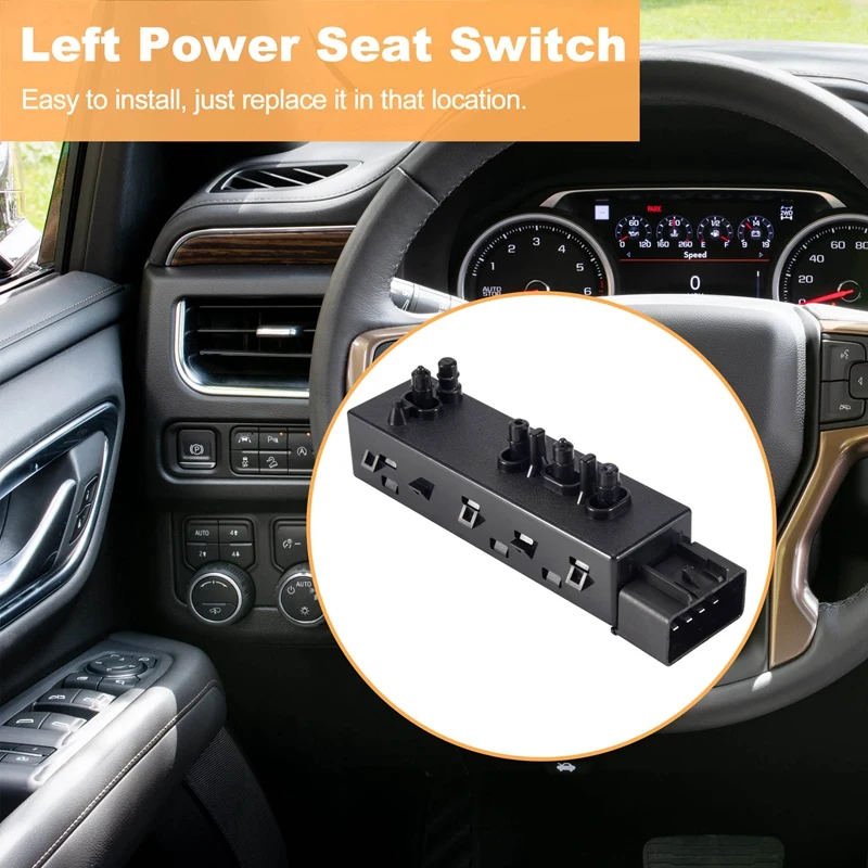 Front Left Power Seat Switch Fit For Buick Chevrolet Cadillac SRX GMC 25974714