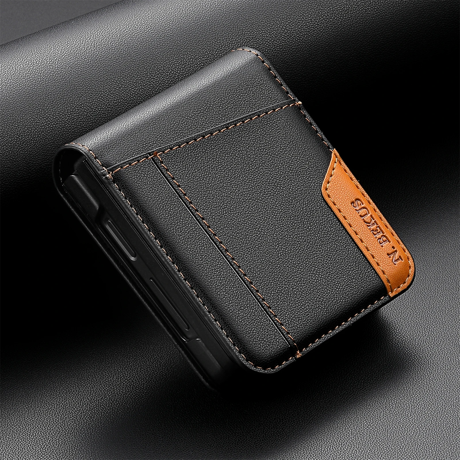 Flip lederen telefoonhoes voor Samsung Galaxy Z Flip 7 FE 6 5 4 3 5G Flip7 Flip6 portemonnee kaarthouder telefoon tas boekomslag Etui - afbeelding 1