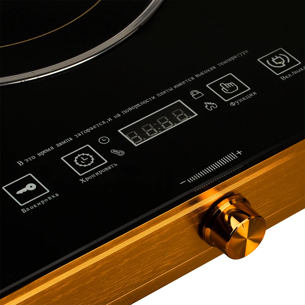 전기 스토브 쿠커 핫 플레이트 휴대용 더블 버너 적외선 쿠커 터치 컨트롤 난방 적외선 쿠커