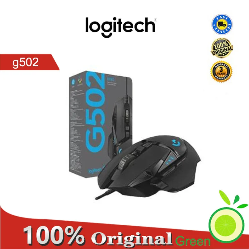 

Logitech G502 HERO Professional Gaming Mouse 16000DPI Gaming Programming Mouse Adjustable Light Synchronizatio For Mouse Gamer