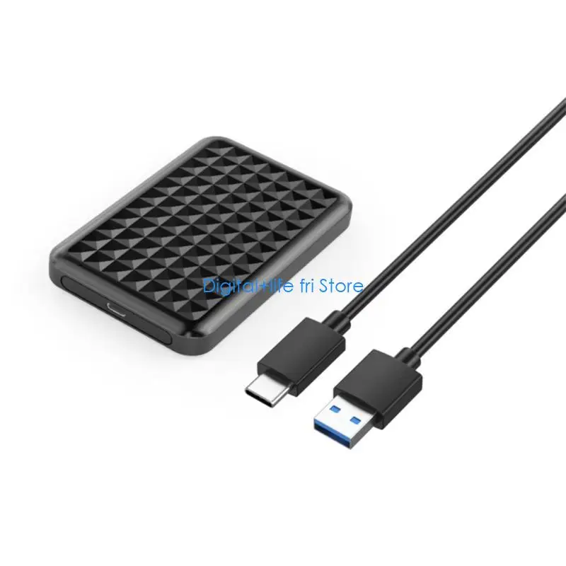 

E06D 2.5Inch SSD Enclosure UsbC 3.1 6Gbps Highly Speed UASP Support