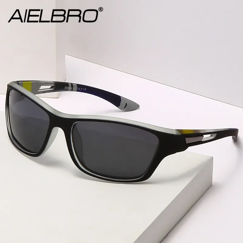 

AIELBRO Cycling Sunglasses Polarized Sunglasses Outdoor Sports Windproof Sand Goggle Man Cycling Glasses For Bicycle