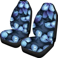 Amzbeauty Tropical Flower Front Seat Cover 2 Pcs, Universal Vehicle Seat Protector Mat Covers, Fit Most Cars, Sedan, SUV, Van, T