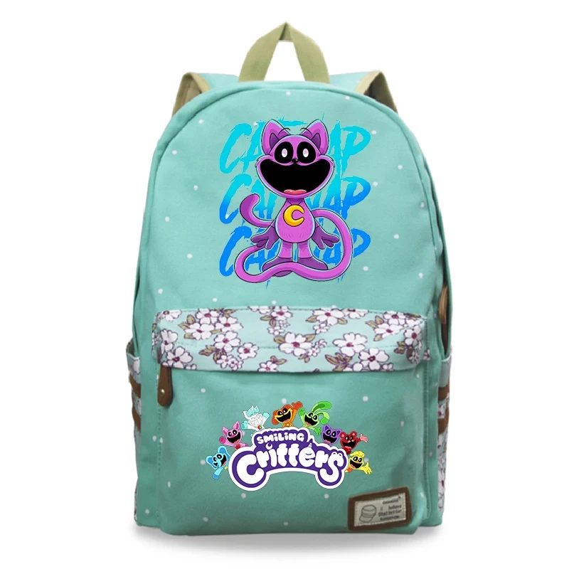 Smiling Critter Catnap Backpack Cartoon Children School Bags Students Large Capacity Girls Boys Bookbag Laptop Bag