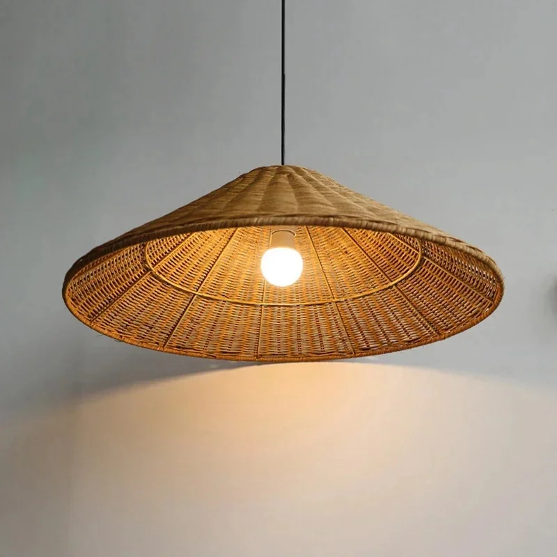 Vintage Rotan Hanglampen Met De Hand Gebreide Wicher Suspensie Home Decor Tafel Eetkamer Restaurant Keuken Hanglampen