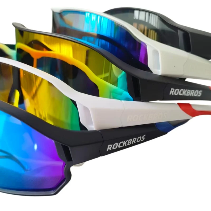 ROCKBROS Bestseller Fahrradbrille UV400 Anti-Beschlag REVO-Gläser HD-Klarheit CE/ANSI-Zertifiziert Cateye-Design MTB/Rennrad – Detail 5