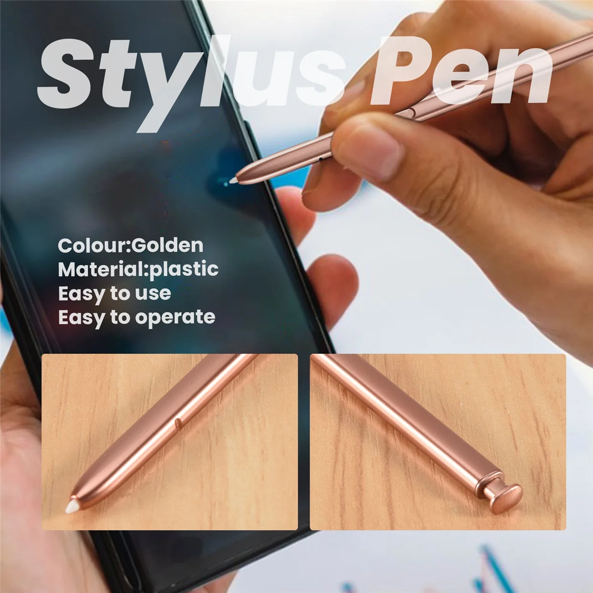 

#100N Stylus Pen Press Pen Written Pen Replacement for Samsung Galaxy Note 20/Note 20 Ultra Gold (Golden)