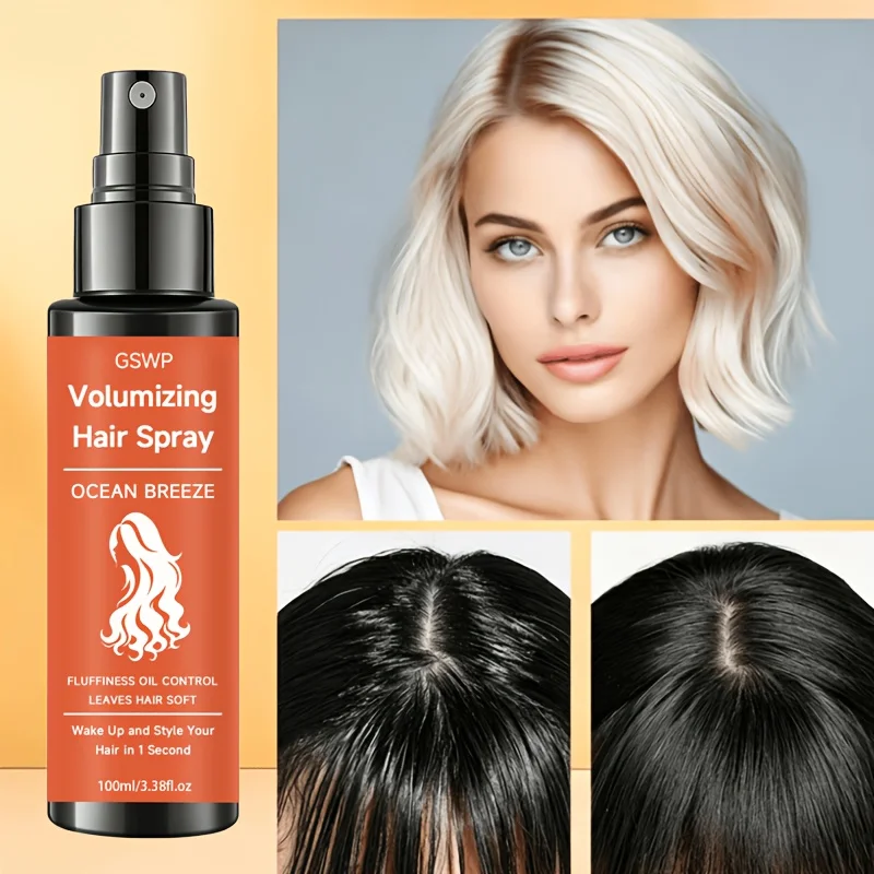 GSWP Volumizing Hair Spray, Controls Oil, Leaves Hair Feeling Light, Soft, and Hydrated, Reduces Frizz and Split Ends. 100/200ML