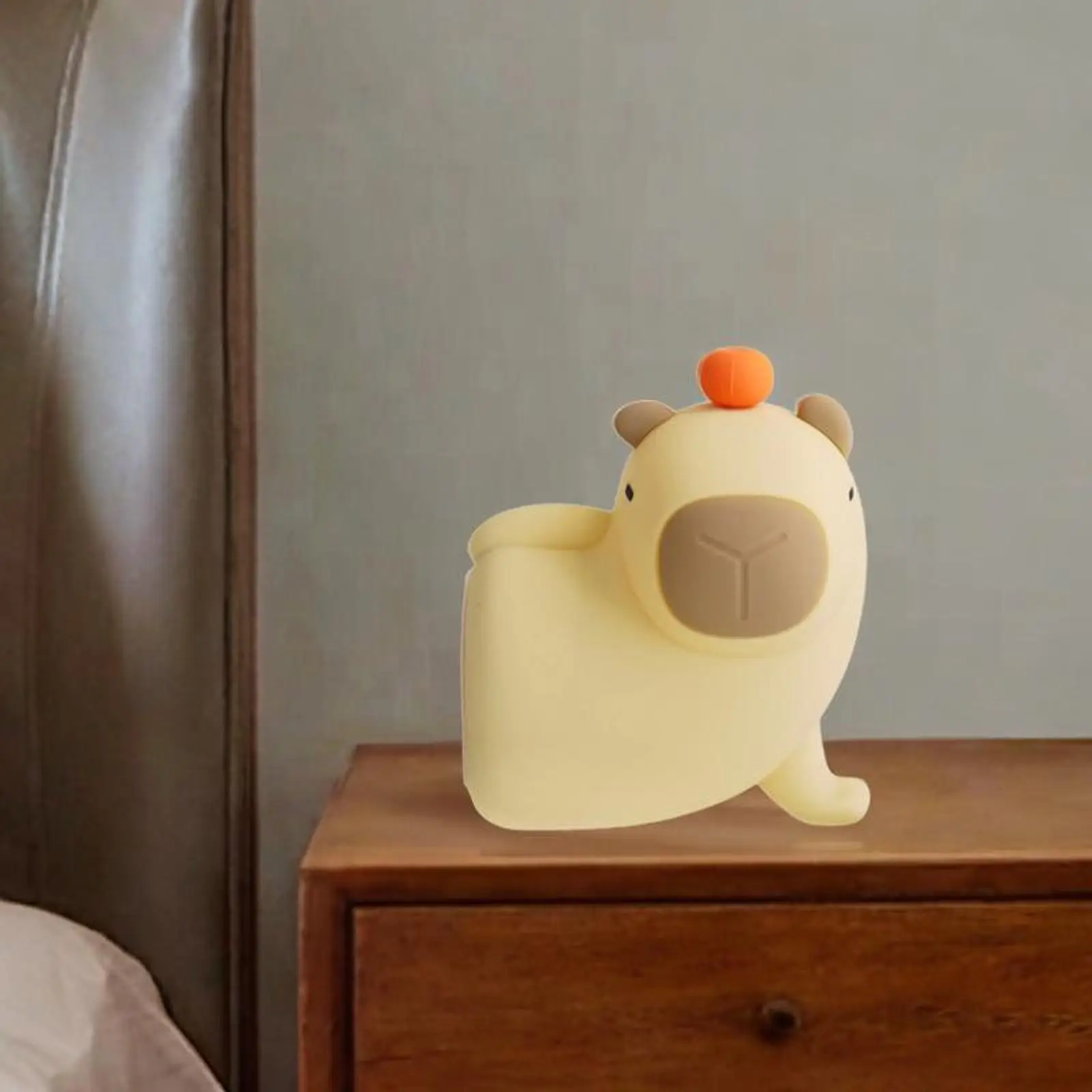 Luz noturna decorativa de capivara para dormir no quarto de mesa