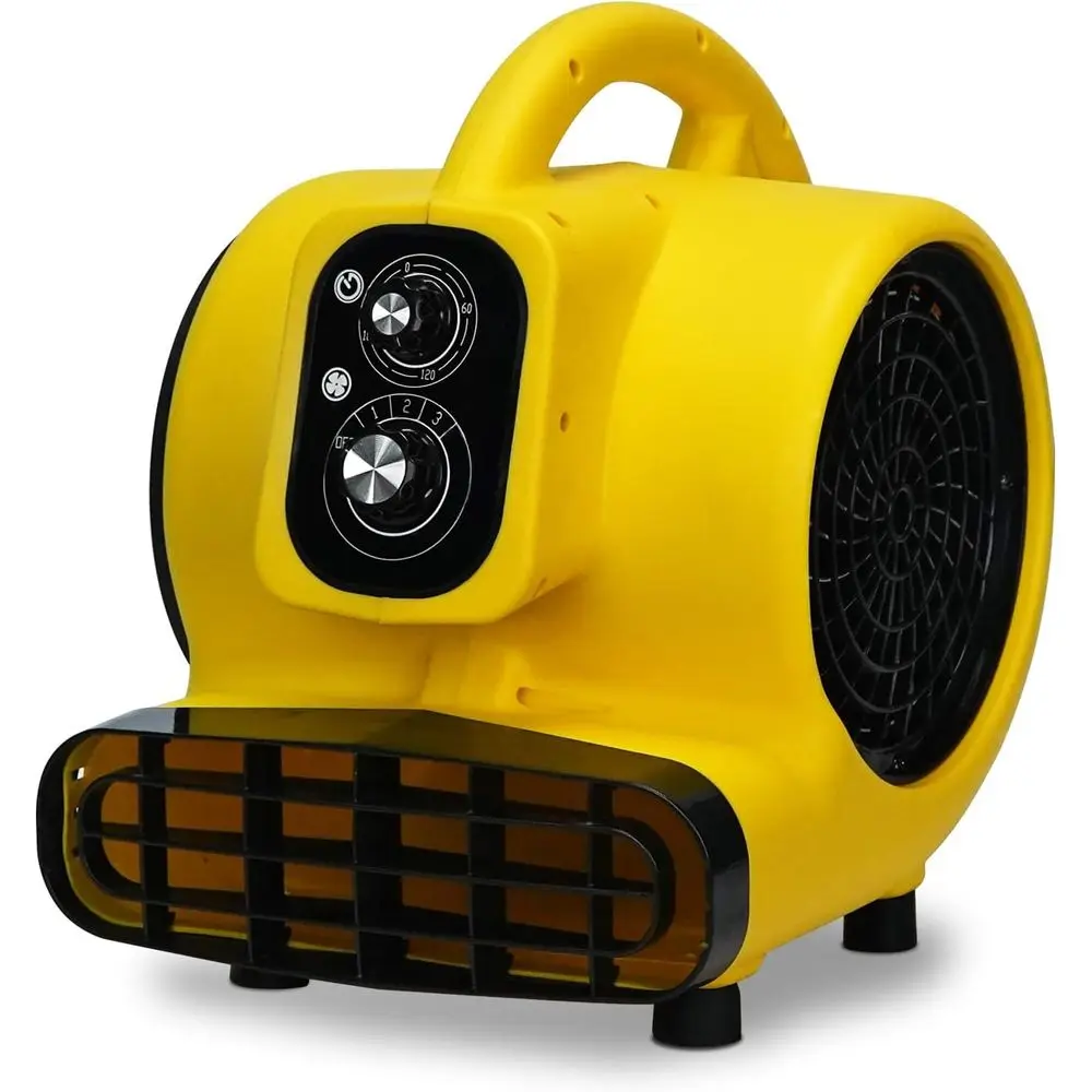 

1/3 HP High-Velocity Floor Fan with 3-Speed Settings, 180-Minute Timer, 10-Foot Power Cord, 10-Pound Lightweight, Stackable for