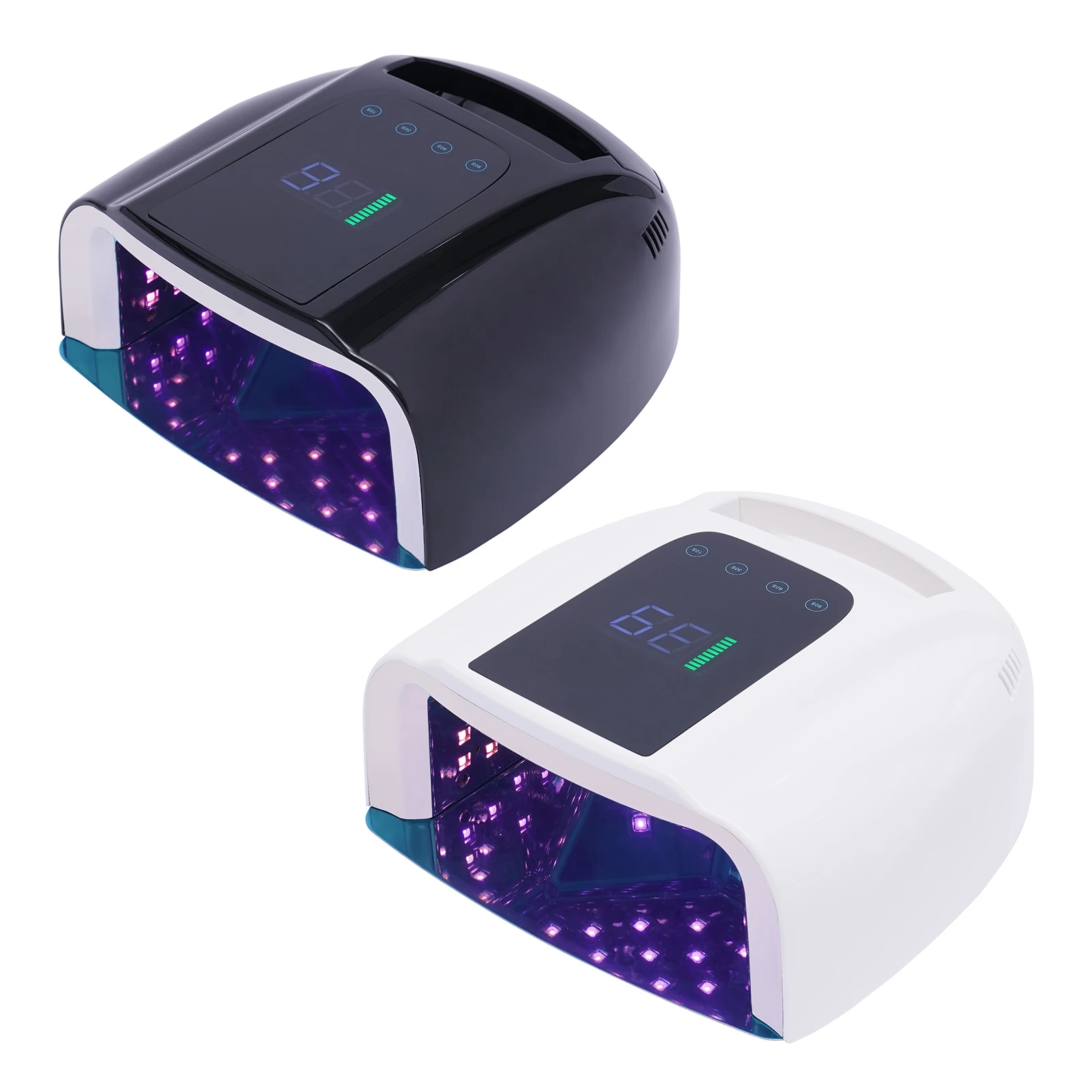 Rechargeable UV LED Nail lamp 96W Cordless Dryer Gel Nail Polish Curing Lamp Quick Dry Nail Machine Black/White